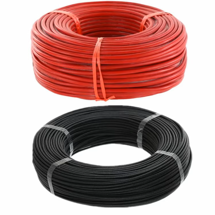 6MM PVC CABLES ALU / BLACK